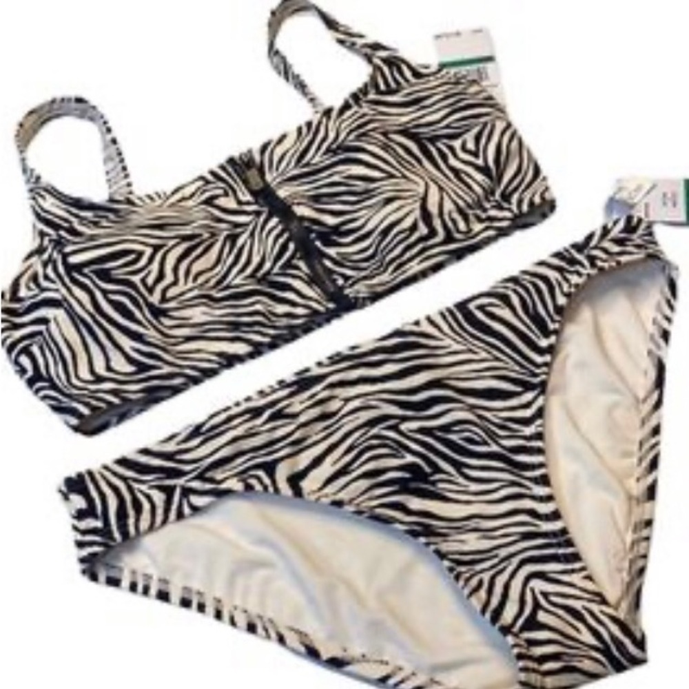 Michael Kors 2pc animal print swimsuit